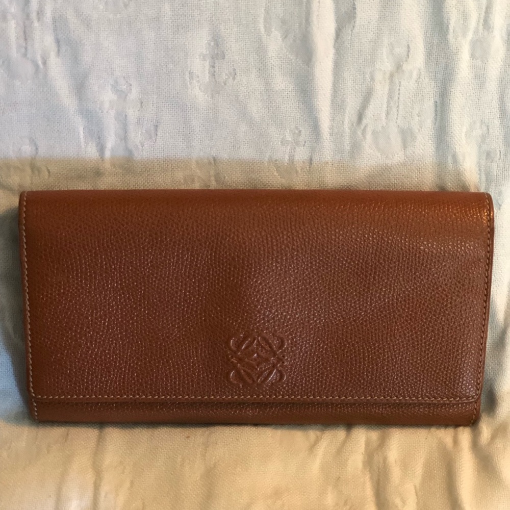 Authentic Loewe Leather Long Wallet